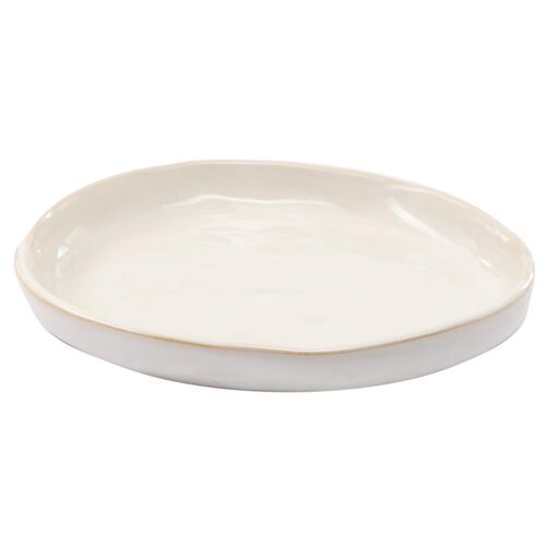 French Country Franco Rustic White Medium Plate